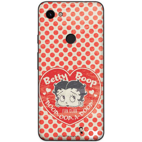 Betty Boop Red Heart Google Pixel 3a Skin
